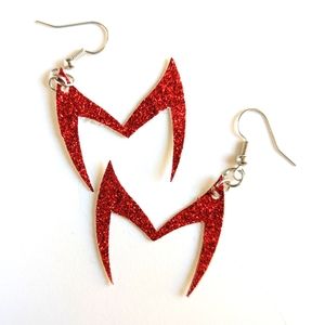 Scarlet Witch earrings | faux leather